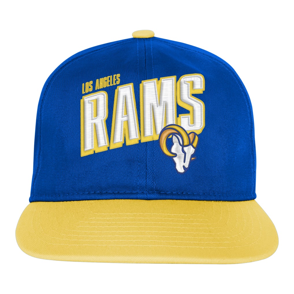 Los Angeles Rams Outerstuff Youth Flat Brim Snapback Hat - Royal/Yellow