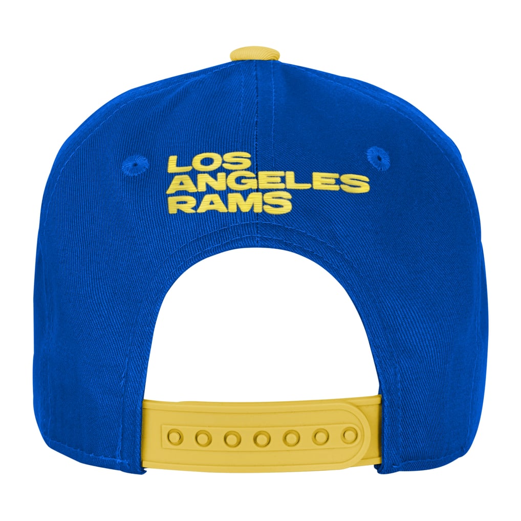 Los Angeles Rams Outerstuff Youth Flat Brim Snapback Hat - Royal/Yellow
