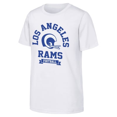 Los Angeles Rams Outerstuff Youth Football T-Shirt - White
