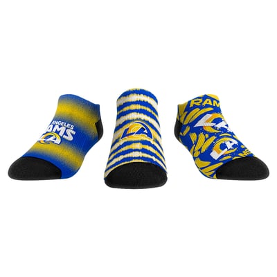  Los Angeles Rams Rock Em Youth Make Some Noise Three-Pack Low-Cut Socks Set - Blue