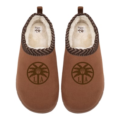 Los Angeles Sparks ISlide Unisex Tonal Logo Mission Slippers - Tan
