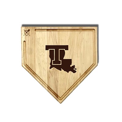 Louisiana Tech Bulldogs Jardine Baseball BBQ 17" x 17" Home Plate Cutting Board with Trough