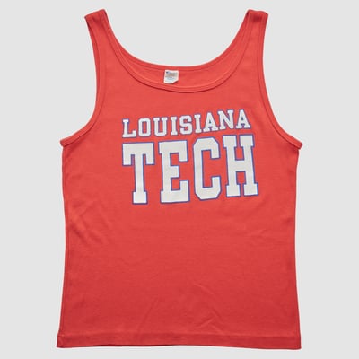 Louisiana Tech Bulldogs Champion 80s Tank - Red - S by Fanatics Real Vintage