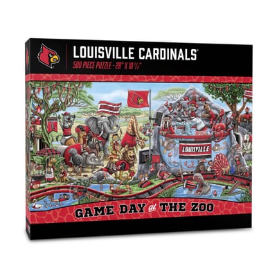 Louisville Cardinals Fanpoint 10.5" x 28" Game Day at the Zoo 500-Piece Puzzle