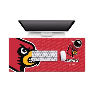 Louisville Cardinals Fanpoint 15.7" x 35.4" Logo Series Desk Pad