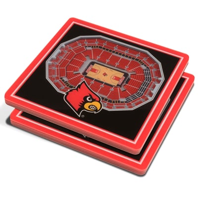 Louisville Cardinals Fanpoint 3D StadiumView Coasters