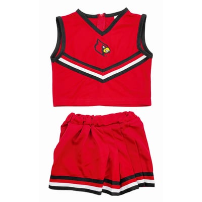 Louisville Cardinals Little King Girls Youth Two-Piece Cheer Set - Red