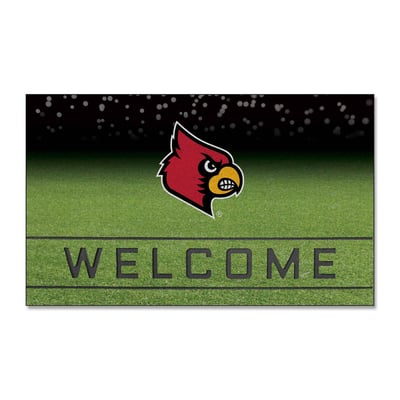 Louisville Cardinals Logo Brands 18" x 30" Crumb Rubber Door Mat