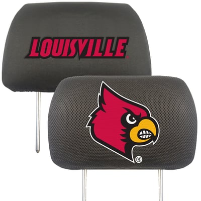 Louisville Cardinals Logo Brands Car Head Rest Cover
