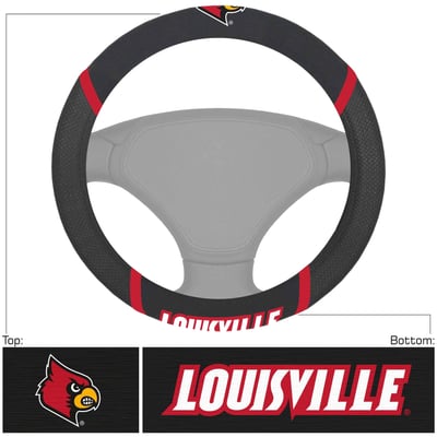 Louisville Cardinals Logo Brands Steering Wheel Cover
