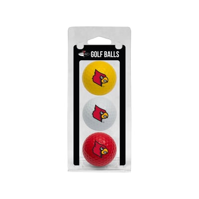Louisville Cardinals 3-Pack Multi-Colored Team Golf Ball Set