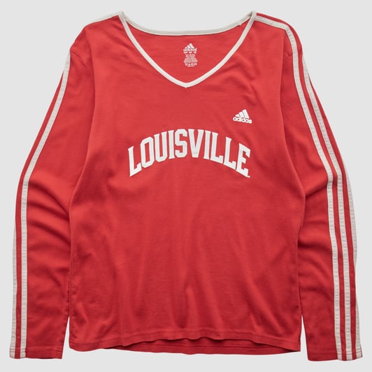 Louisville Cardinals Adidas 2010s Long Sleeve Top - Red - S by Fanatics Real Vintage