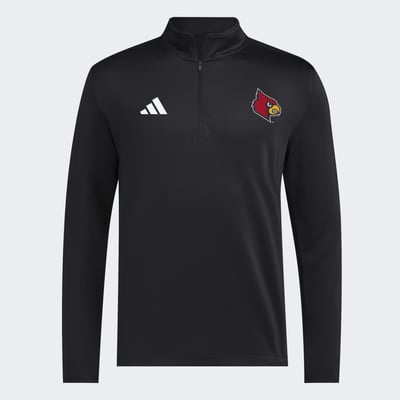 Louisville Cardinals adidas 2026 Sideline Ultimate 365 Woven Quarter-Zip Pullover - Black