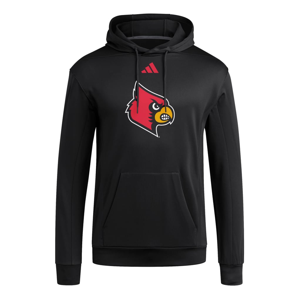 Louisville Cardinals adidas Locker Logo Fleece Pullover Hoodie - Black