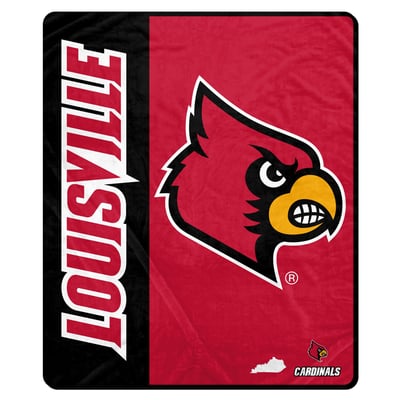 Louisville Cardinals Pegasus Endzone Oversized 60" x 80" Ultra Soft Throw Blanket
