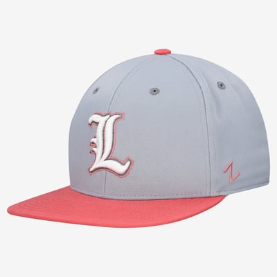  Louisville Cardinals Zephyr Unisex Pastel Fitted Hat - Gray