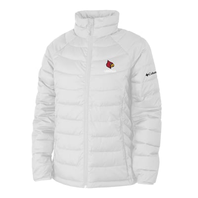  Louisville Cardinals Columbia Women's Powder Lite II Omni-Heat Raglan Full-Zip Jacket - White