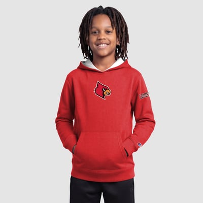  Louisville Cardinals Champion Youth Fleece Hoodie - Red