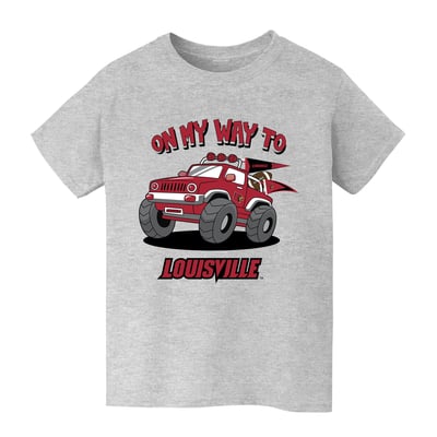 Louisville Cardinals Vive La Fete Youth On My Way T-Shirt - Gray