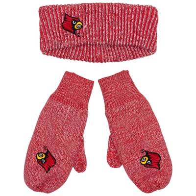 Louisville Cardinals ZooZatz Lurex Headband & Mittens Bundle