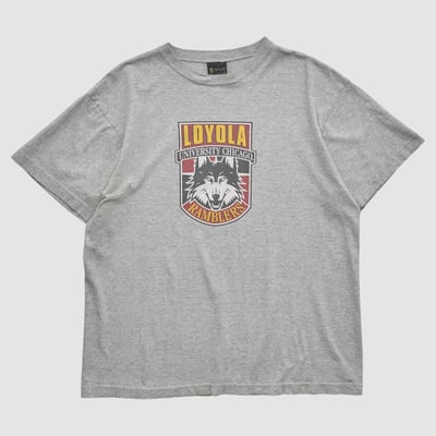 Loyola Chicago Ramblers Gear For Sports 2000s T-shirt - Heather Gray - M by Fanatics Real Vintage