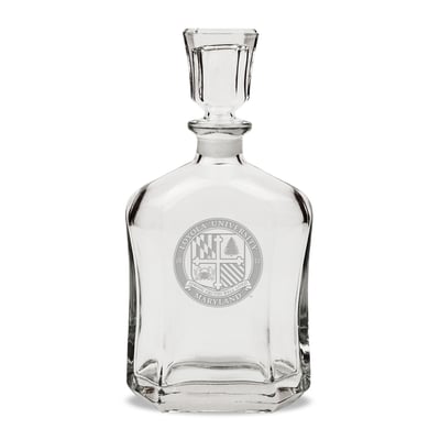 Loyola Greyhounds 23.75oz. Crystal Whisky Decanter