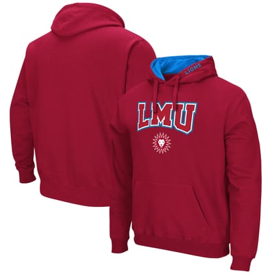 Loyola Marymount Lions Colosseum Arch & Logo 3.0 Pullover Hoodie - Crimson