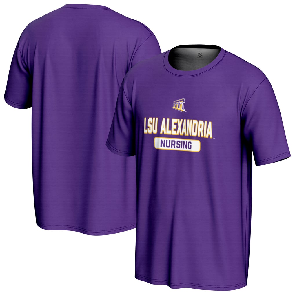 LSU-Alexandria General ProSphere Nursing Name Drop T-Shirt - Purple