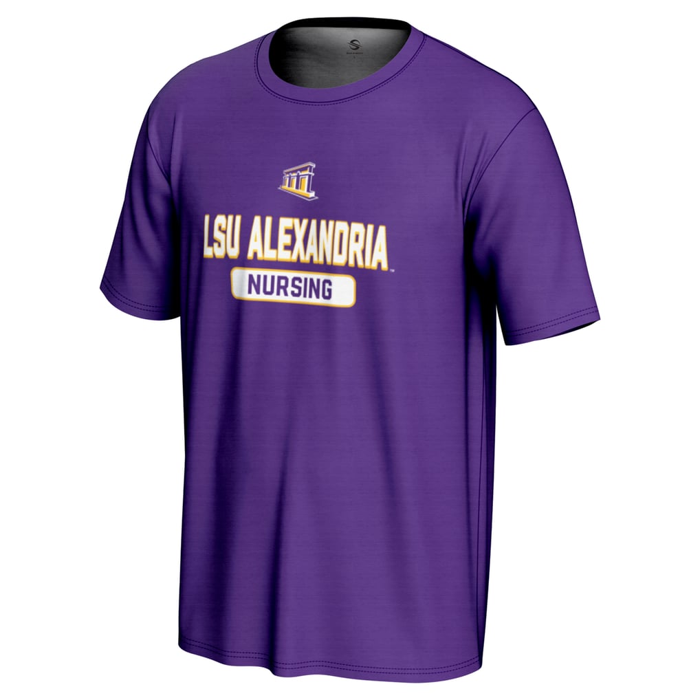 LSU-Alexandria General ProSphere Nursing Name Drop T-Shirt - Purple