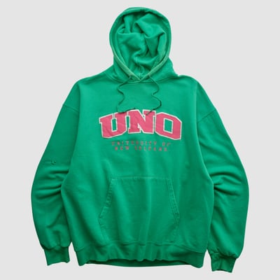 New Orleans Privateers Champion 2000s Hooded Pullover Sweatshirt - Green - L by Fanatics Real Vintage