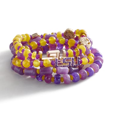 LSU Tigers BaubleBar Five-Piece Bracelet Set