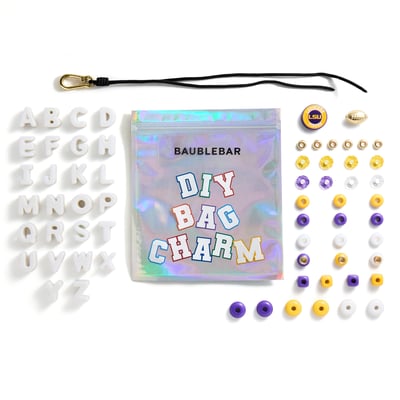 LSU Tigers BaubleBar Mini Custom Bag Charm Bead Kit