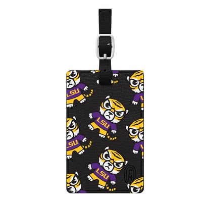 LSU Tigers Mascot Tokyodachi Bag Tag - Black