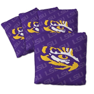 LSU Tigers Fanpoint Four-Piece Cornhole Bag Set