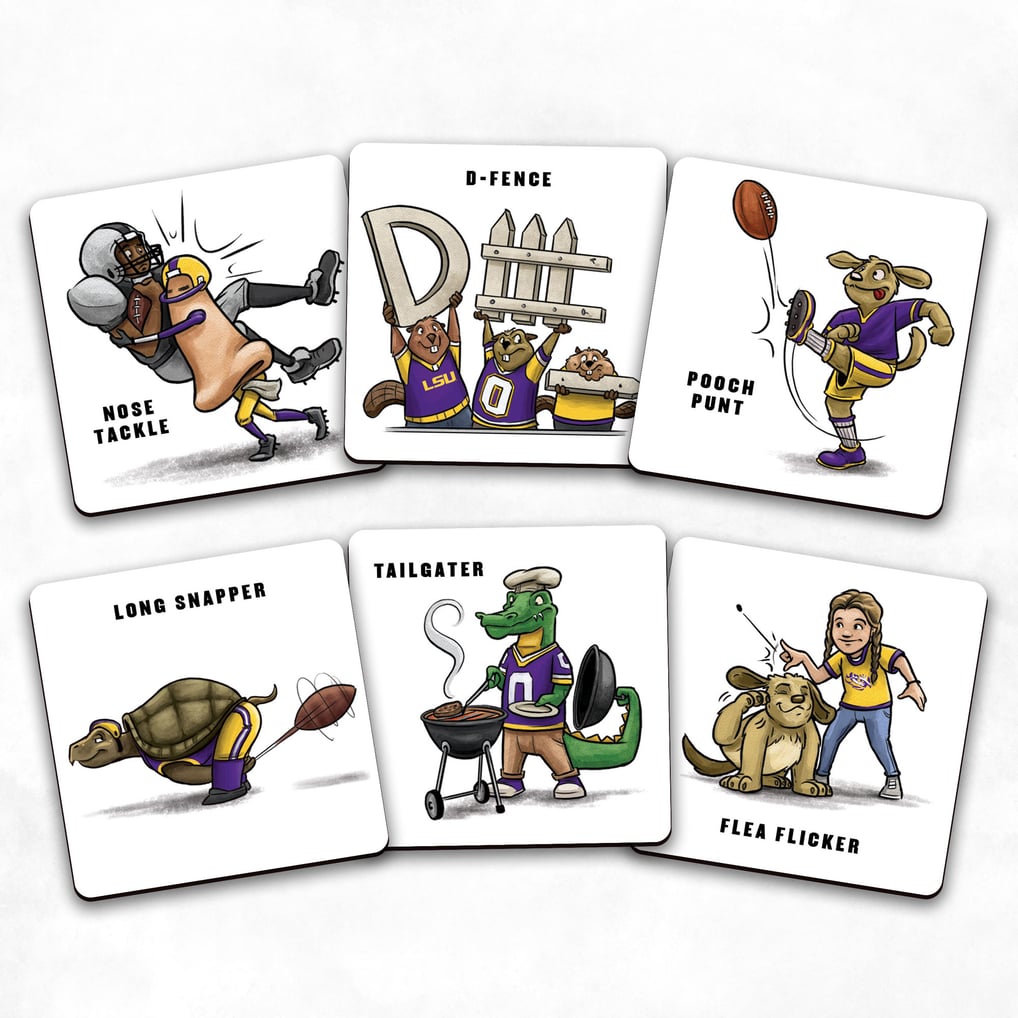 LSU Tigers Fanpoint Licensed Memory Match Game