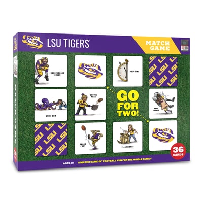 LSU Tigers Fanpoint Licensed Memory Match Game