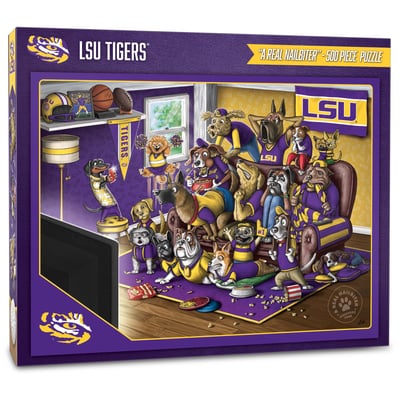 LSU Tigers Fanpoint Purebred Fans 18'' x 24'' A Real Nailbiter 500-Piece Puzzle