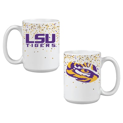 Indigo Falls LSU Tigers Confetti Mug - Set of 2
