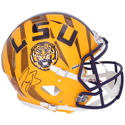 Joe Burrow LSU Tigers Fanatics Authentic Autographed Riddell Speed Authentic Helmet - Painted by Stadium Custom Kicks