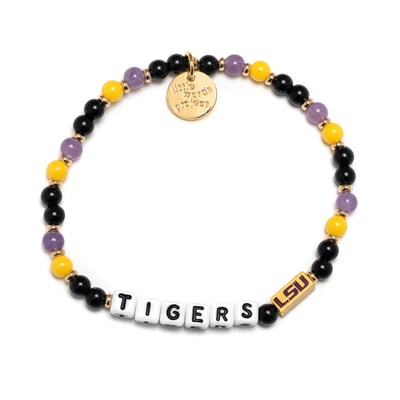 Little Words Project LSU Tigers Crystal Bracelet
