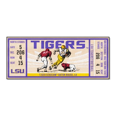 LSU Tigers Logo Brands 30" x 72" Ticket Runner