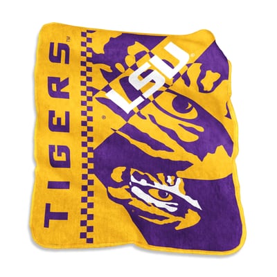 LSU Tigers Logo Brands 50" x 60" Victory Collage Raschel Throw Blanket