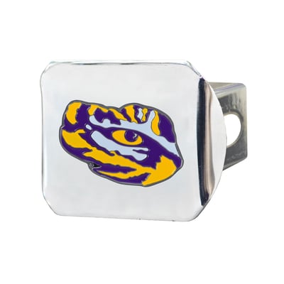 LSU Tigers Logo Brands Chrome Hitch Cover