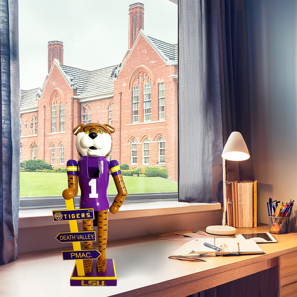 LSU Tigers 12" Mascot Nutcracker