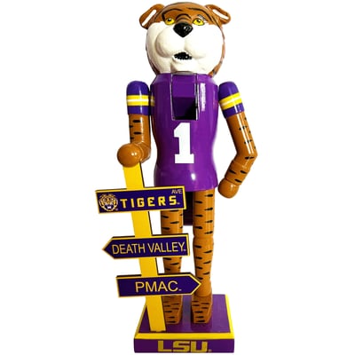 LSU Tigers 12" Mascot Nutcracker