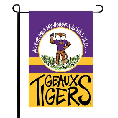 LSU Tigers 12" x 18" Mascot Double-Sided Garden Flag