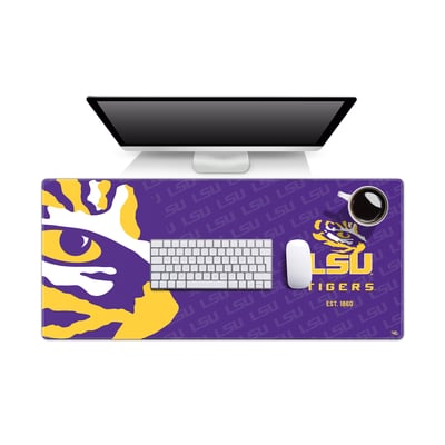 LSU Tigers 15.7" x 35.4" Logo Series Desk Pad