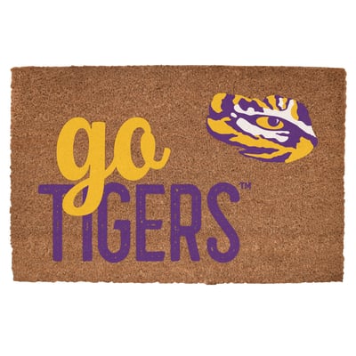 LSU Tigers 20" x 30" Go Team Coir Door Mat

