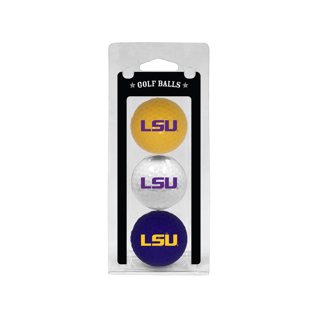 LSU Tigers 3-Pack Multi-Colored Team Golf Ball Set