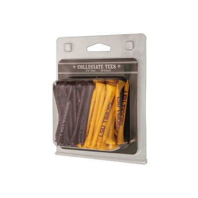 LSU Tigers 50-Pack Golf Tee Set